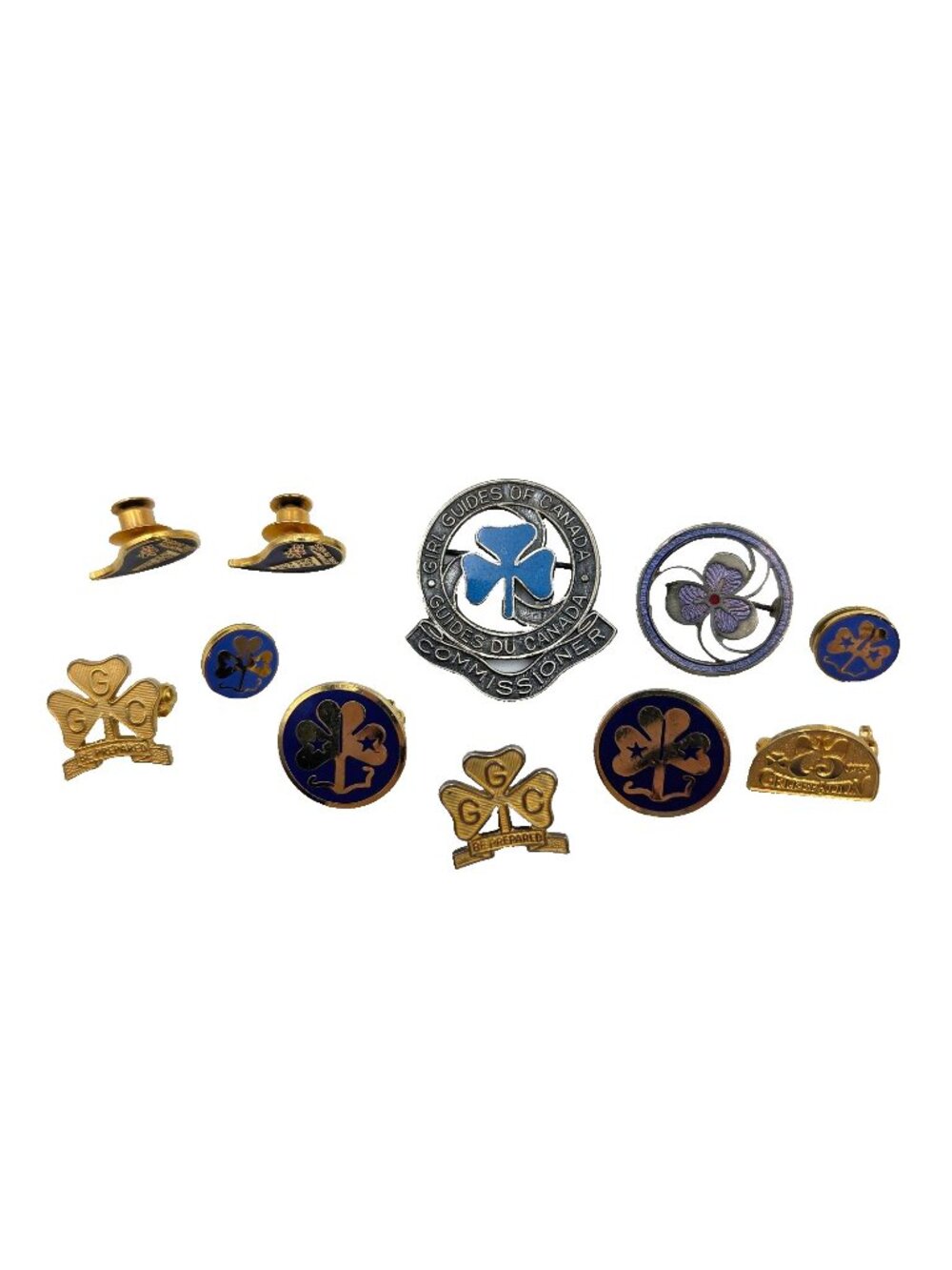 Vintage Girl Guides Guiding Pins Lot Of 11 Read
